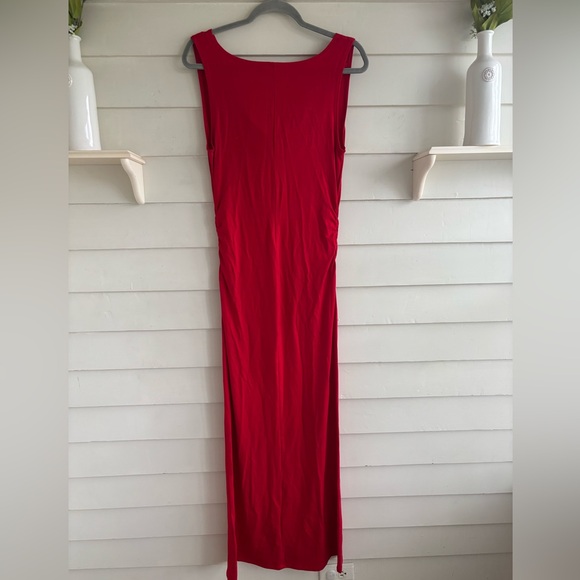Reformation Vibrant Red Sleeveless Cowl Neck Maxi Dress Size Medium - Picture 10 of 10